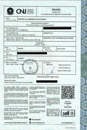 Apostilamento (por folha)